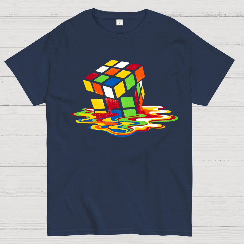 Retro Rubik's Cube Design  T-Shirt