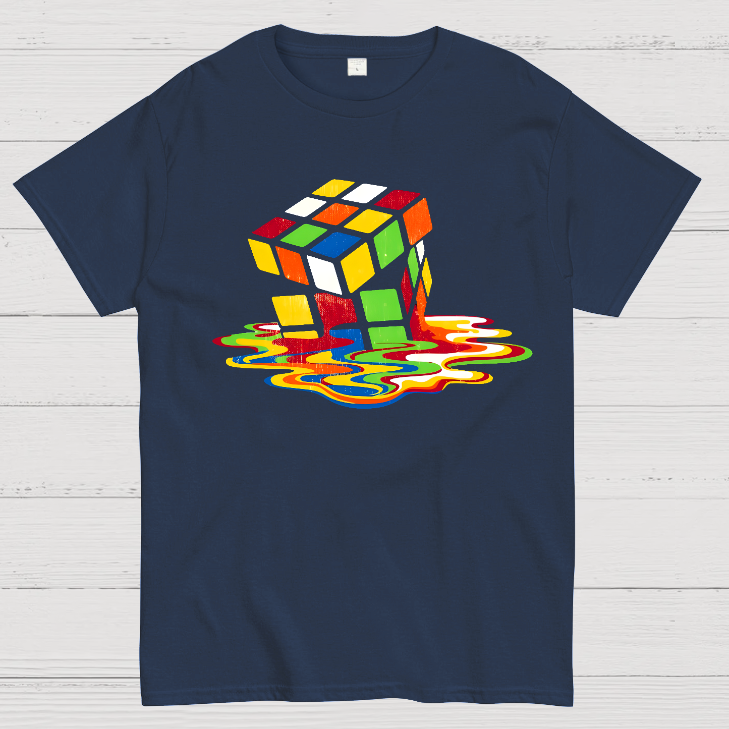 Retro Rubik's Cube Design  T-Shirt