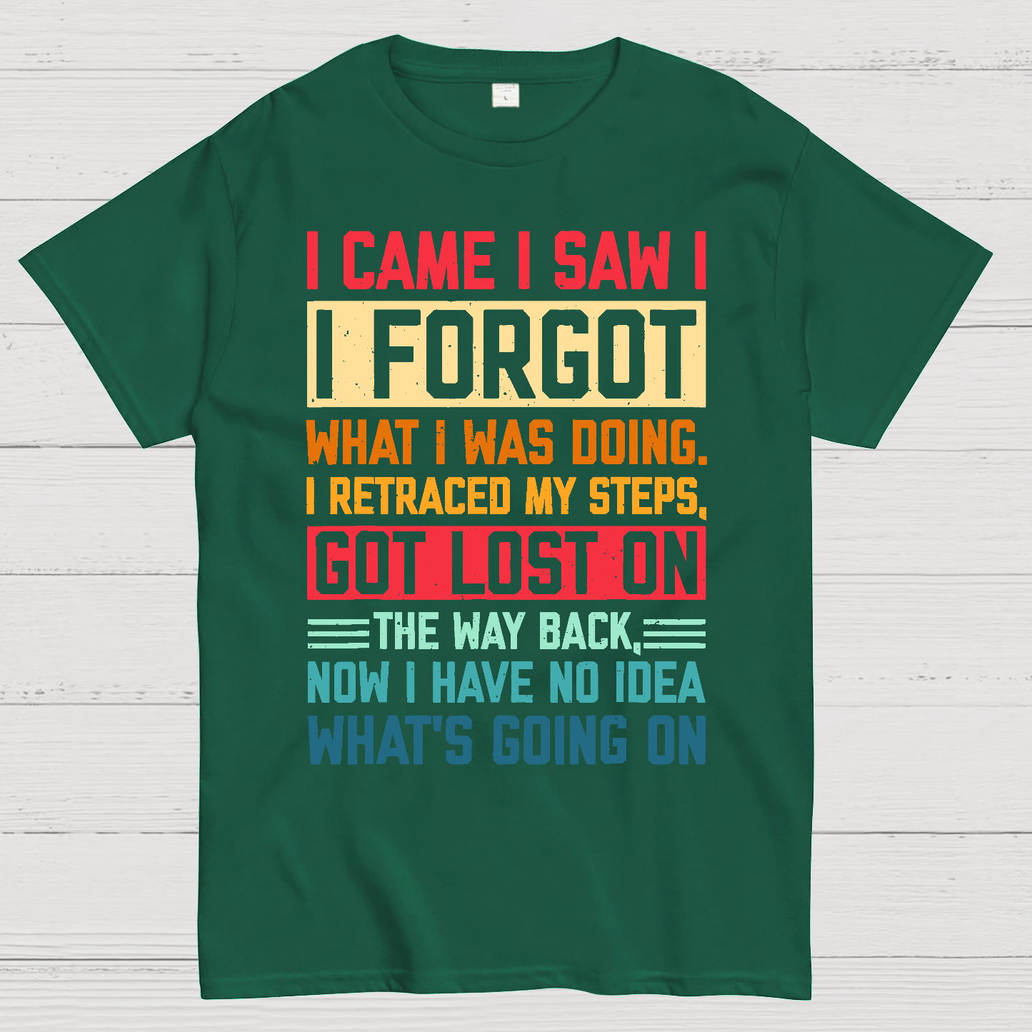 I Came I Saw I Forgot What I Was Doing Sarcastic  T-Shirt