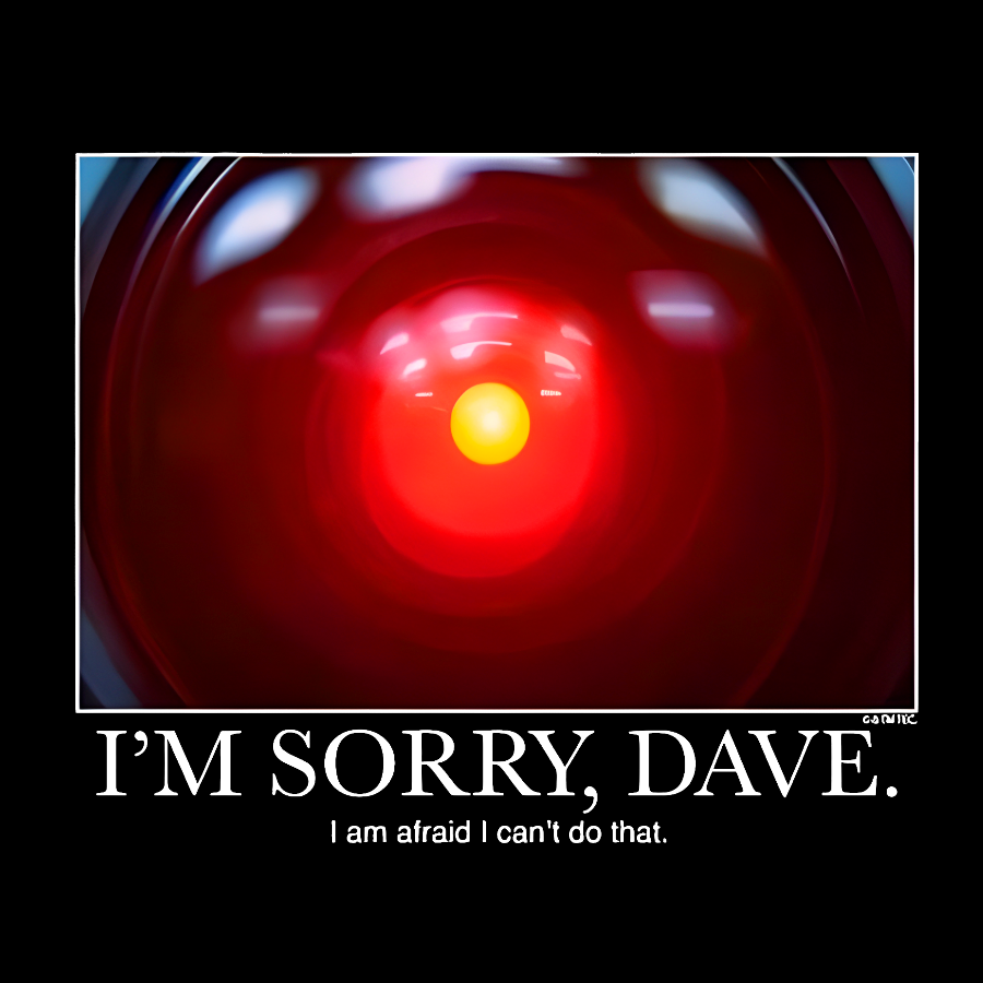I'm Sorry Dave. I'm Afraid I Can't Do That  T-Shirt