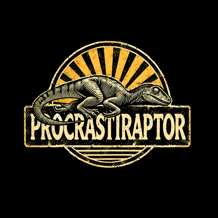 Procrastiraptor  T-Shirt