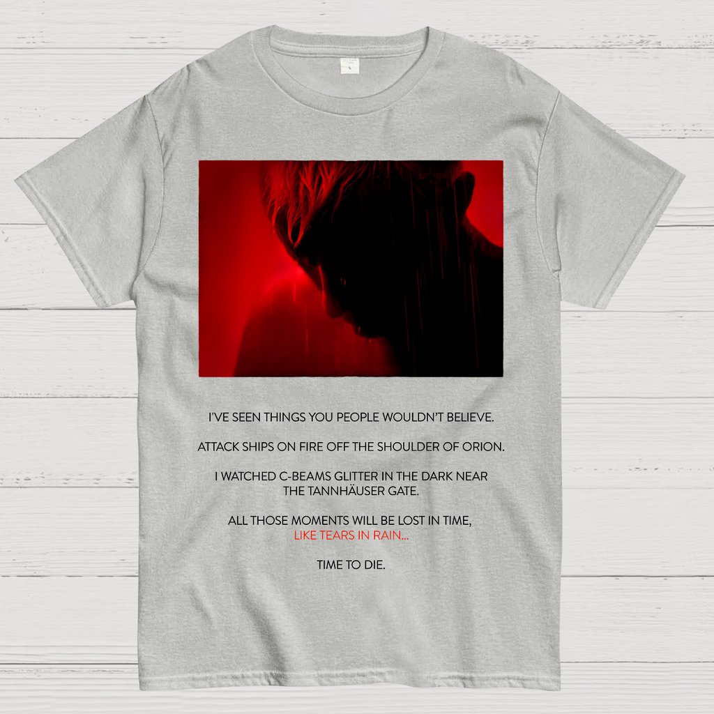 Tears in Rain-Tears in Red-Time to Die  T-Shirt