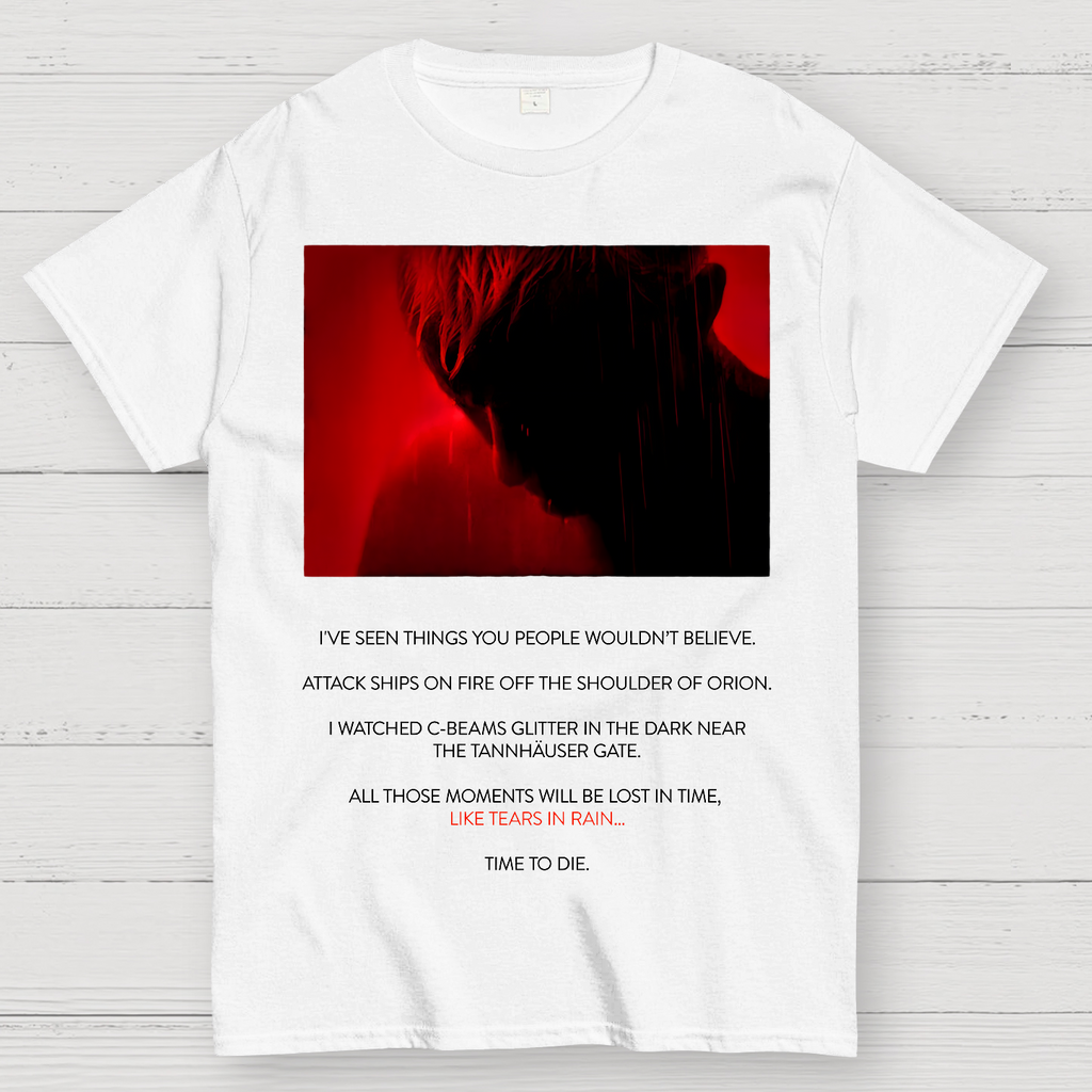 Tears in Rain-Tears in Red-Time to Die  T-Shirt