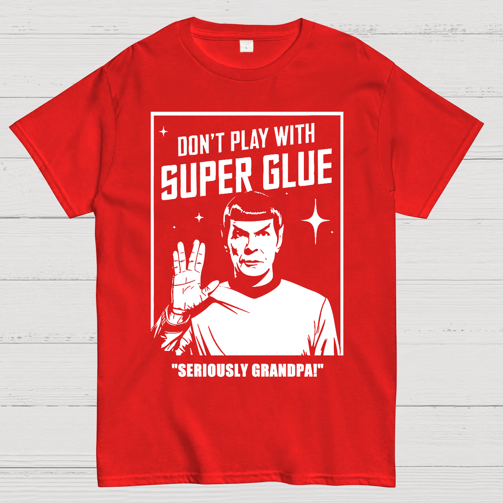 Don't Play With Superglue Grandpa  T-Shirt