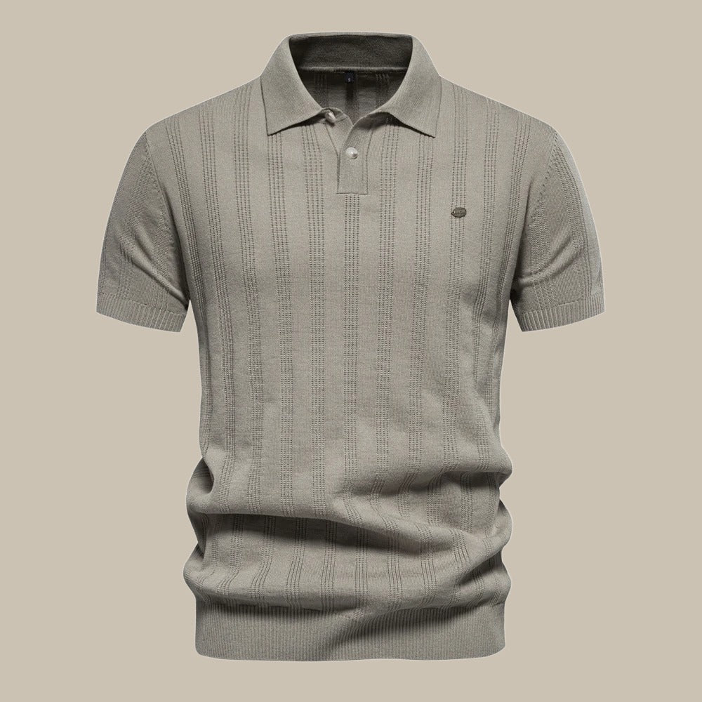 Men's Short Sleeve Merino Wool Polo Shirt - Stylish Casual and Formal Wear, Classic Fit, Breathable Comfort, Various Colors Available