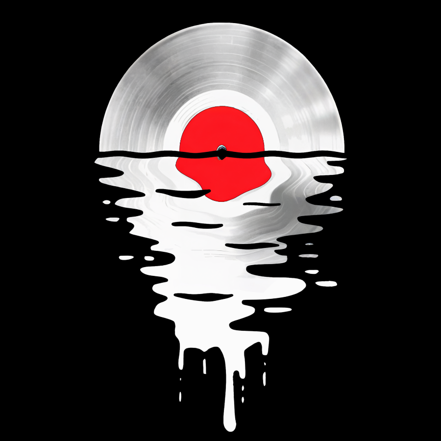 Vinyl LP Music Record Sunset Red  T-Shirt