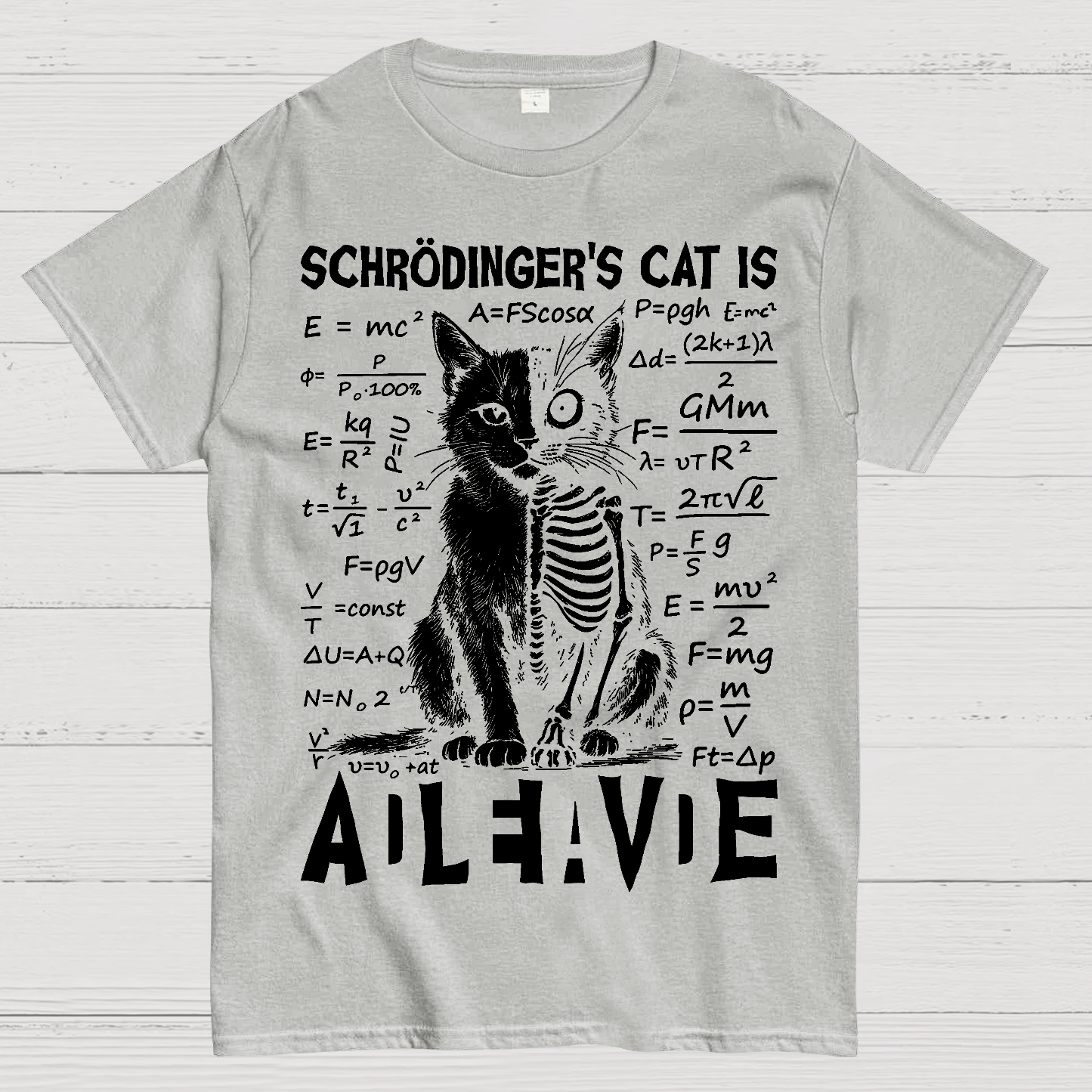 Schrödinger's Cat Dead And Alive  T-Shirt
