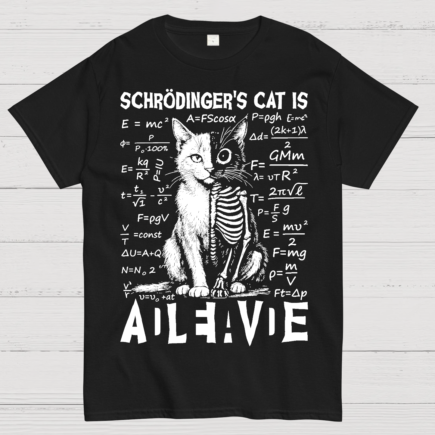 Schrödinger's Cat Dead And Alive  T-Shirt