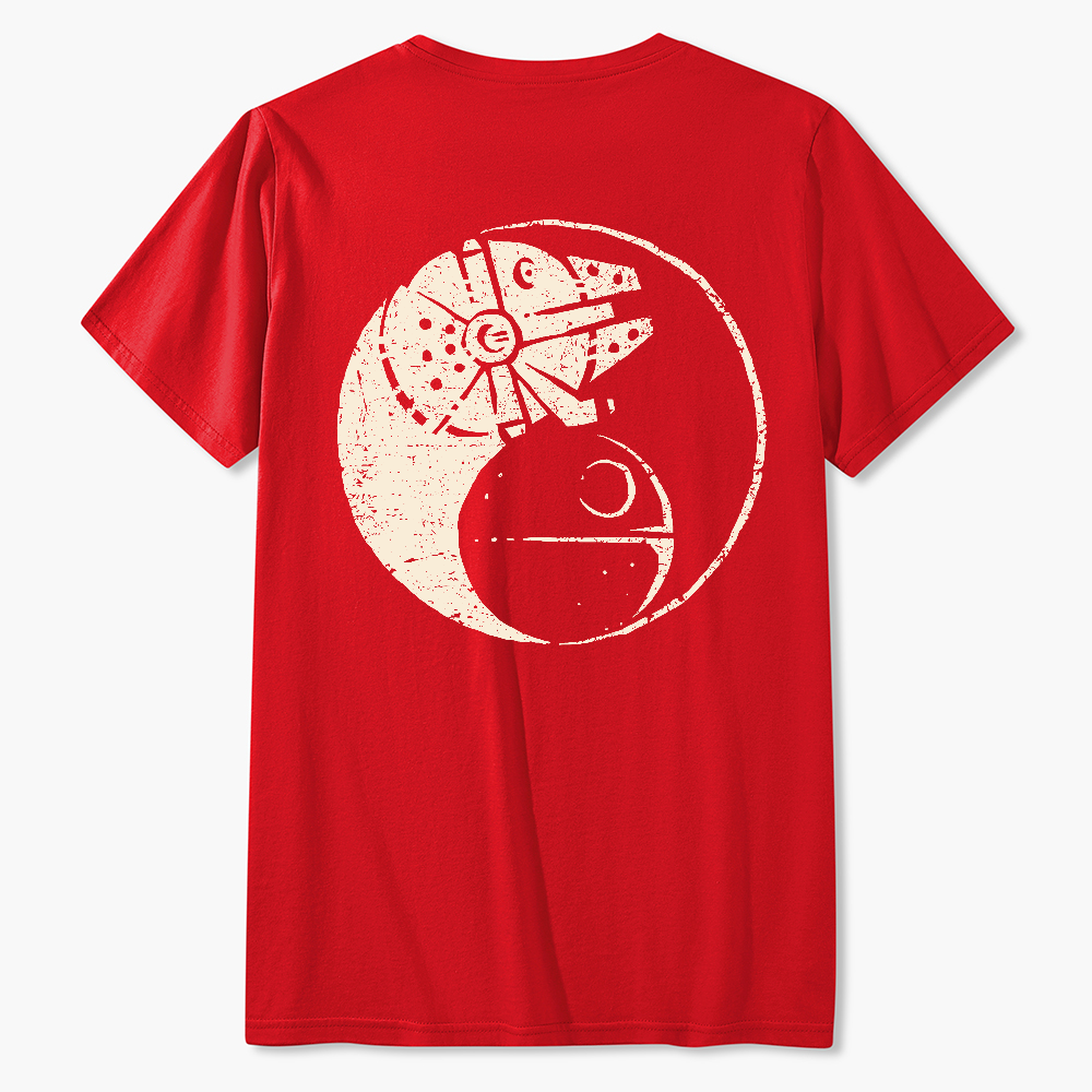 Balancing The Force Front And Back Printing  T-Shirt