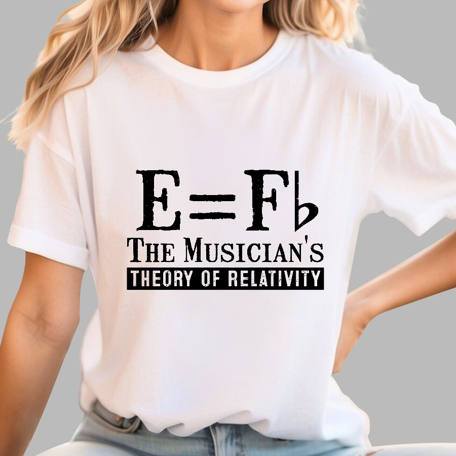 E Equals F Flat Theory of Relativity  T-Shirt