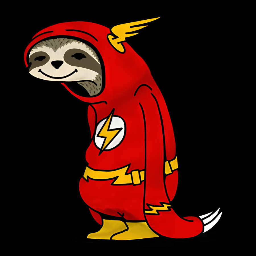 Flash Sloth Funny  T-Shirt
