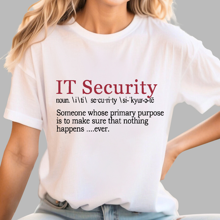 Best Funny IT Security Cybersecurity Definition Gi  T-Shirt