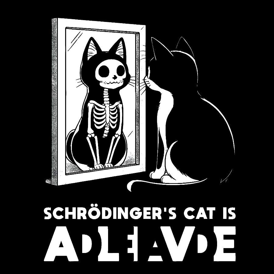 Schrödinger's Cat Alive Dead  T-Shirt