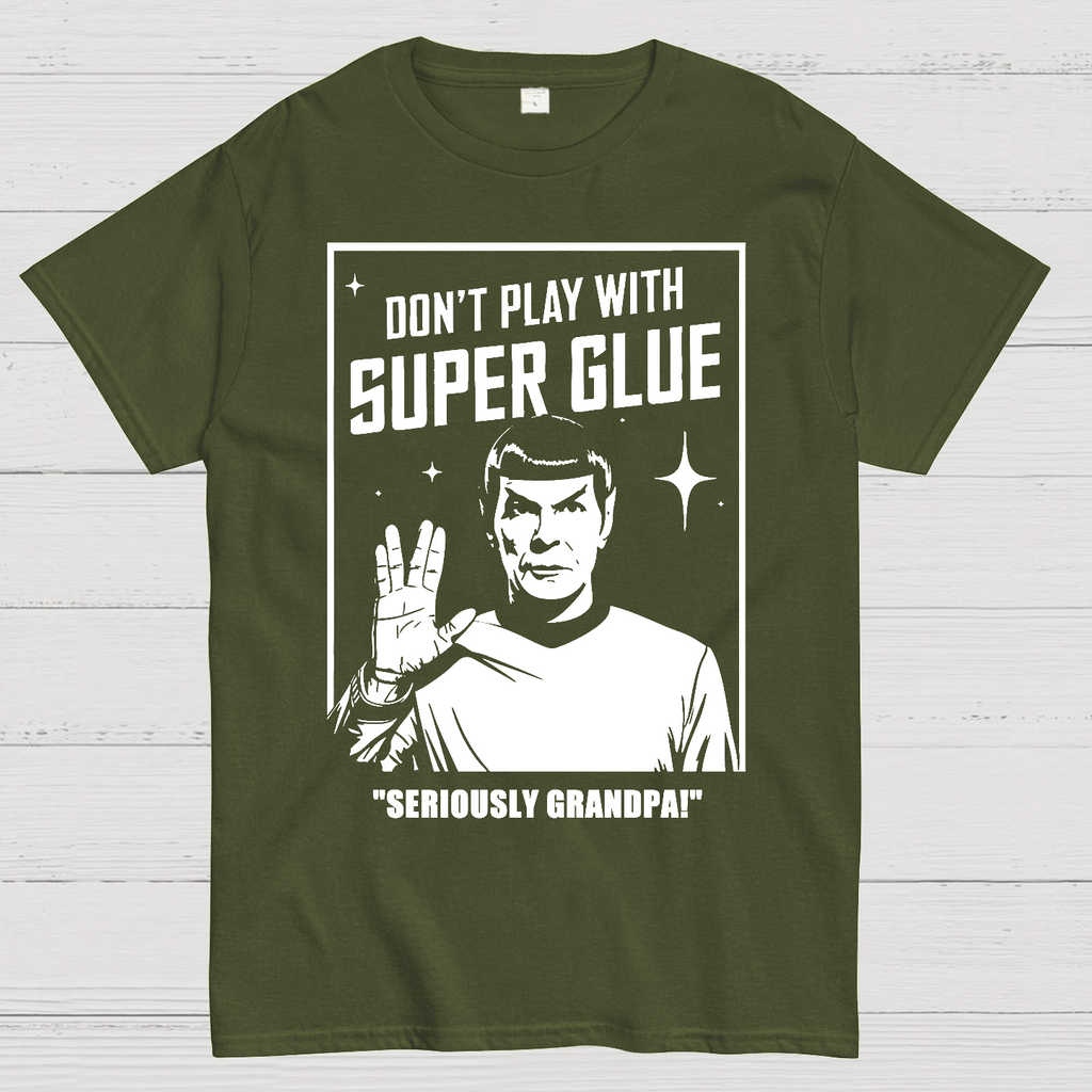 Don't Play With Superglue Grandpa  T-Shirt