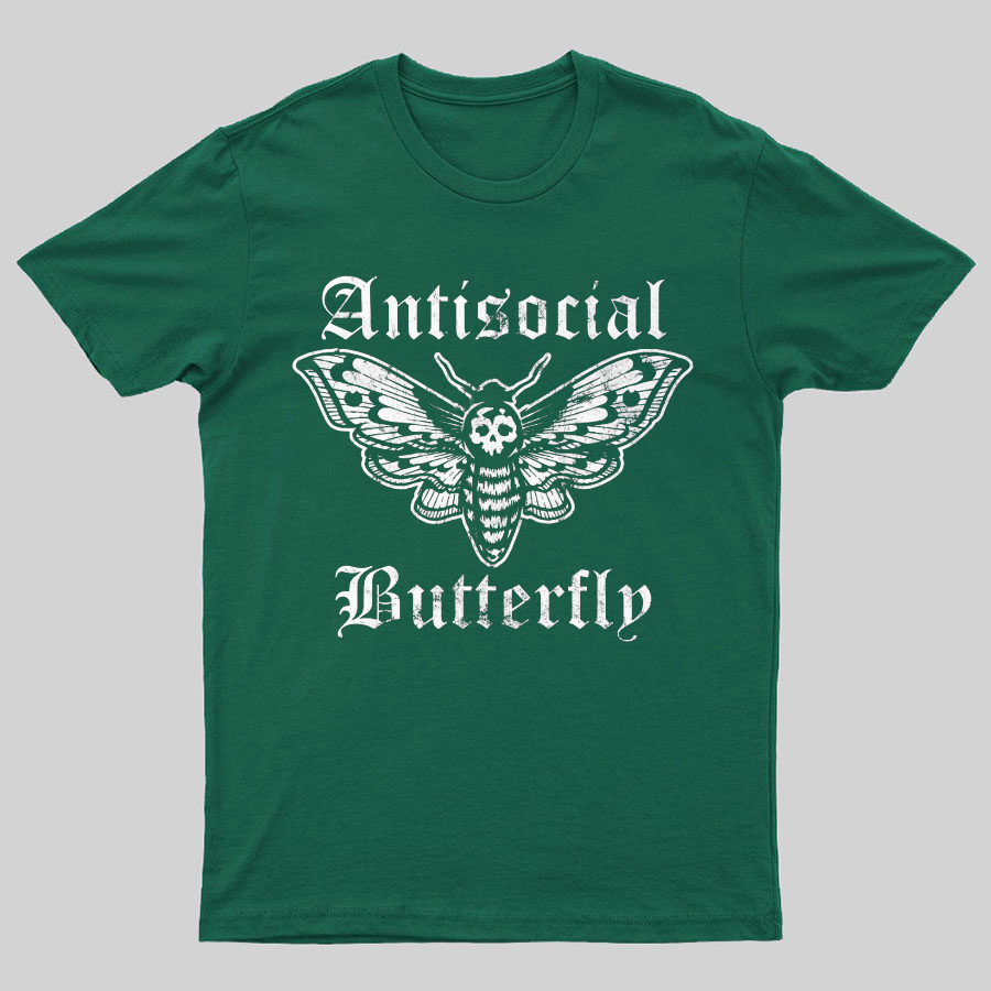 Funny Antisocial Butterfly y T-Shirt