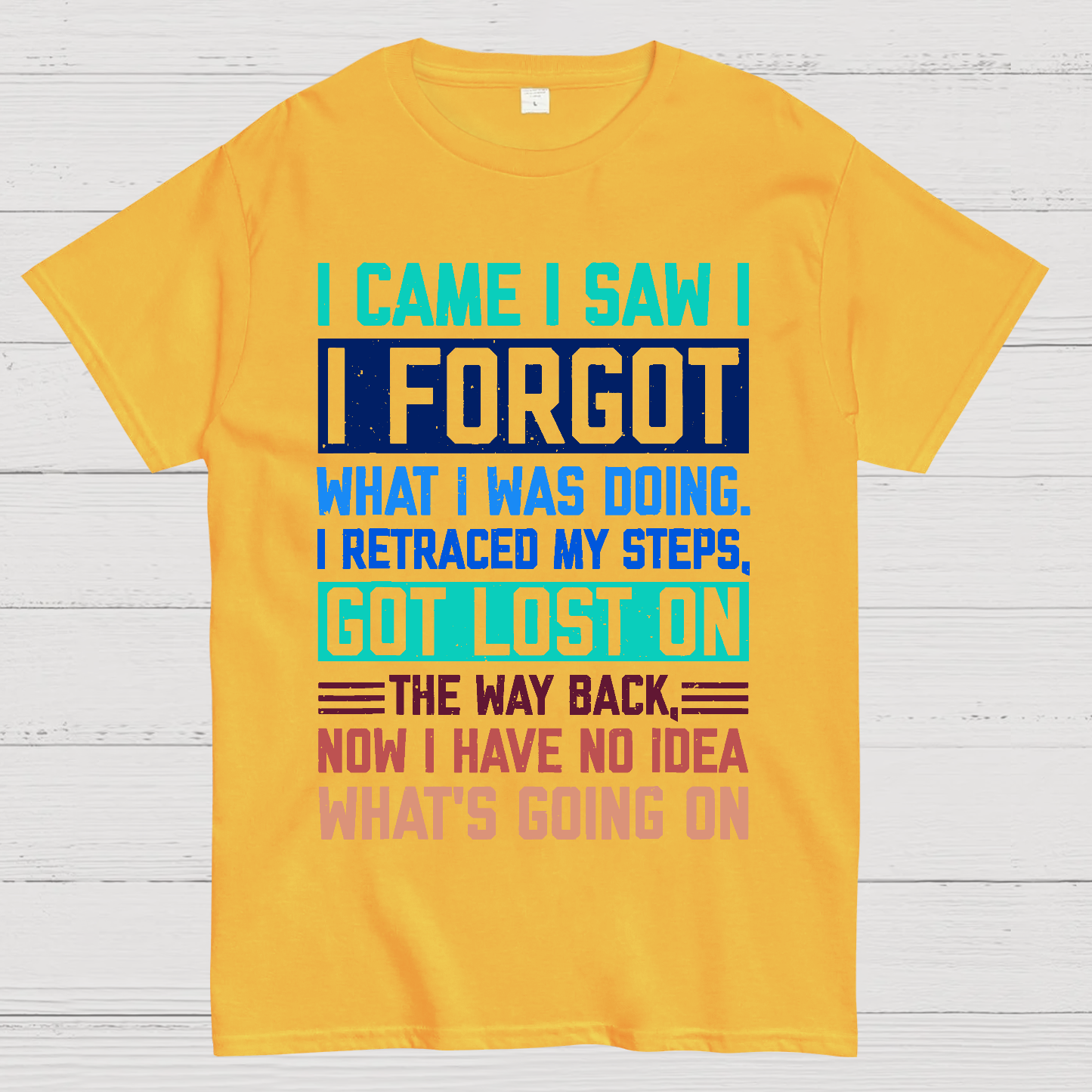 I Came I Saw I Forgot What I Was Doing Sarcastic  T-Shirt