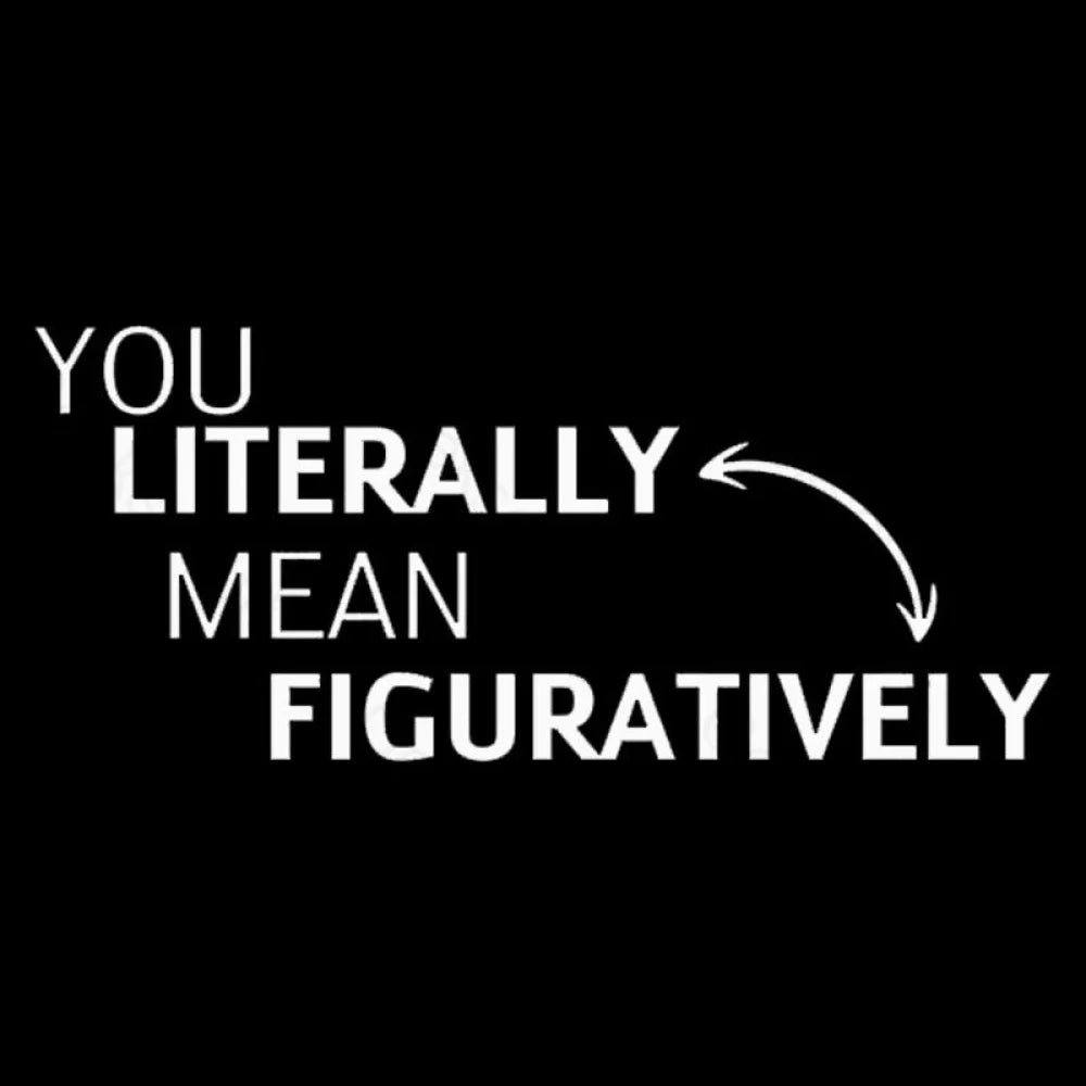 You Literally Mean Figuratively  T-Shirt