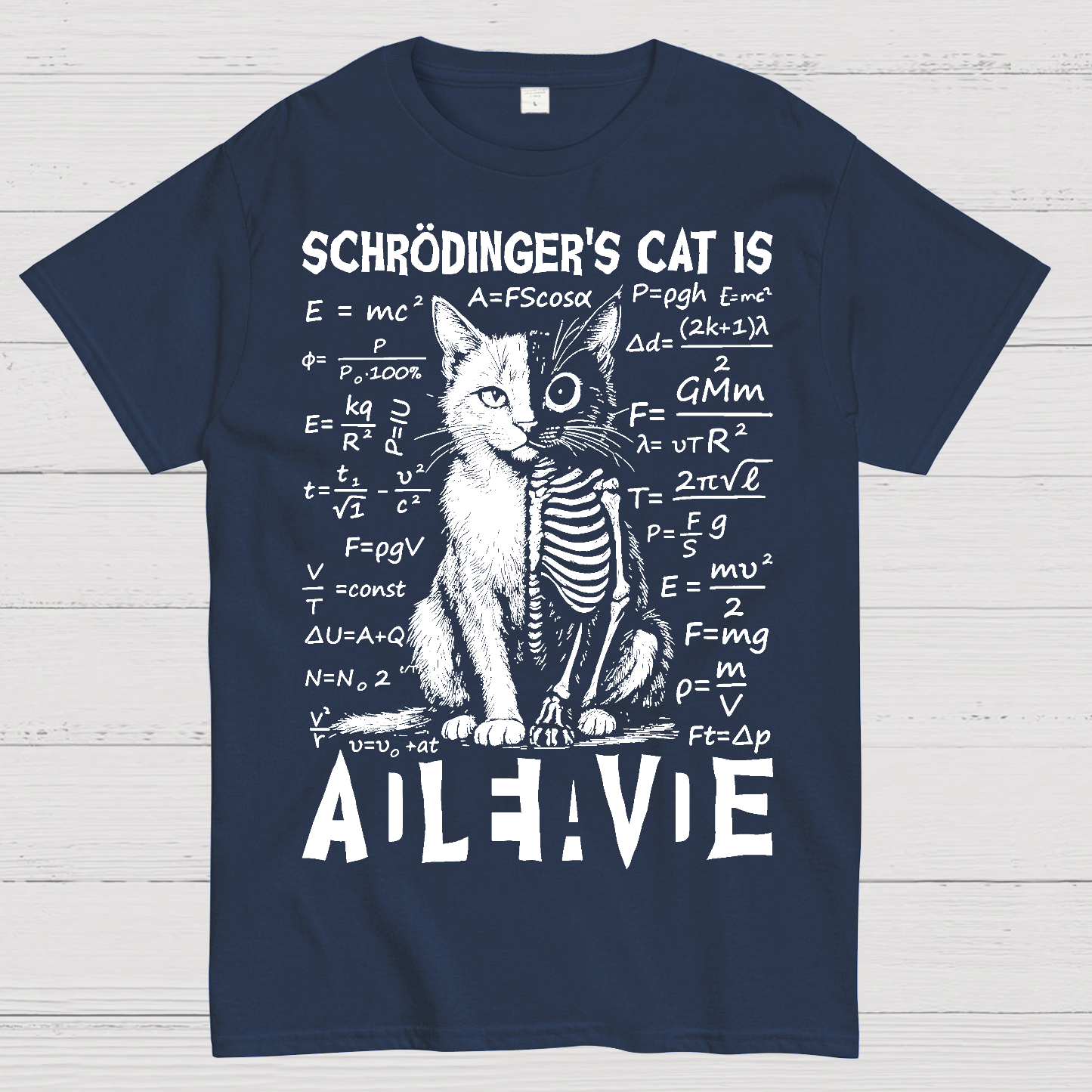 Schrödinger's Cat Dead And Alive  T-Shirt