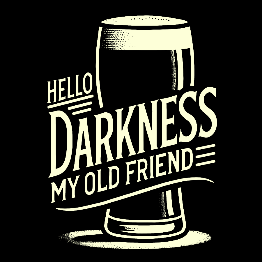 Hello Darkness My Old Friend Nerdy T-Shirt