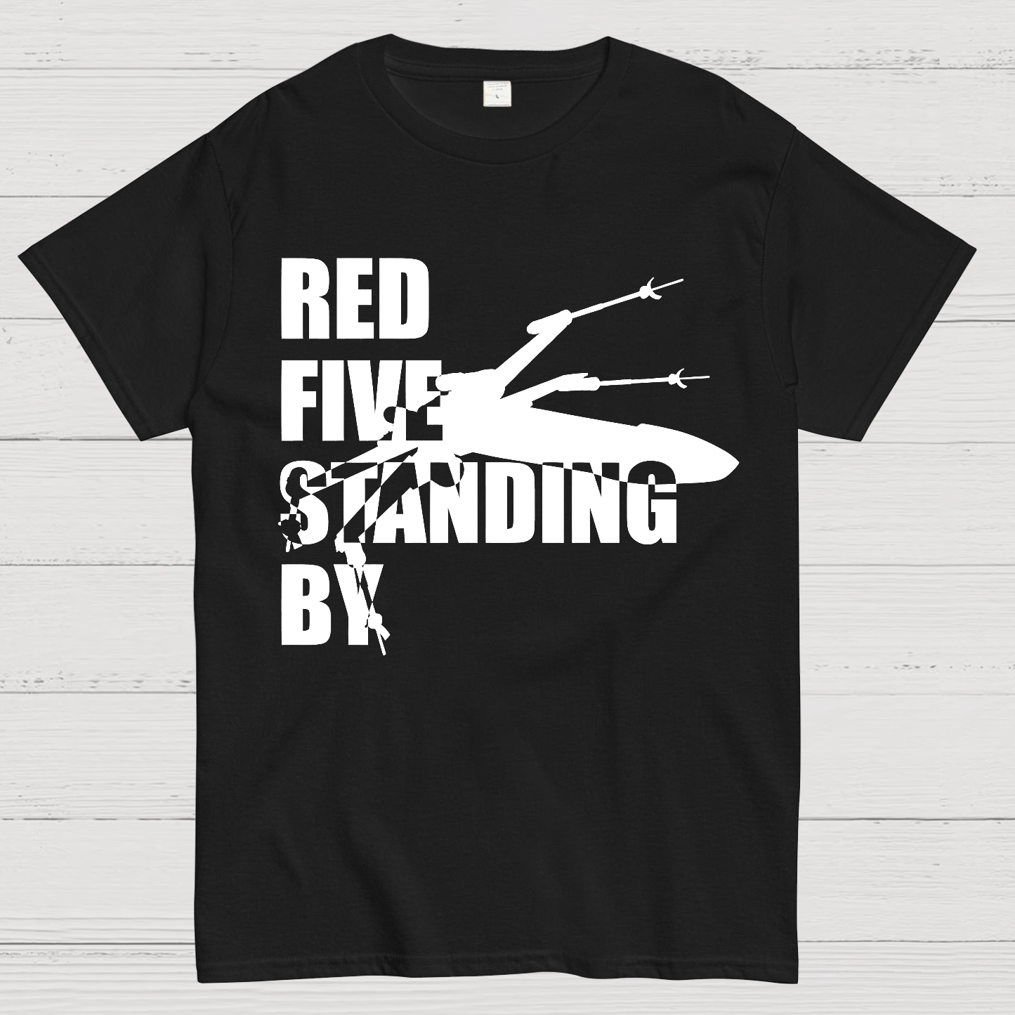 Red Five Standing By Retro  T-Shirt