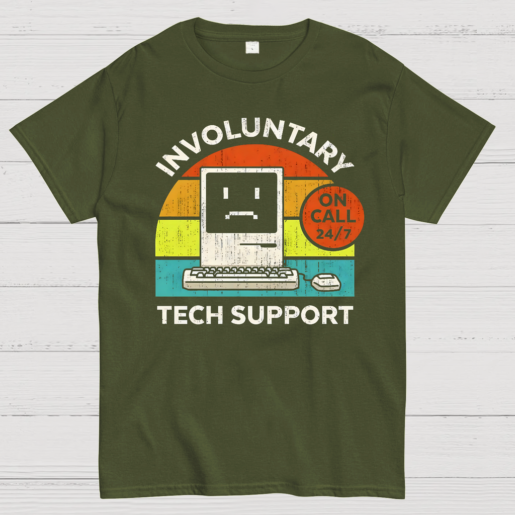 Involuntary Tech Support On Call All The Time  T-Shirt
