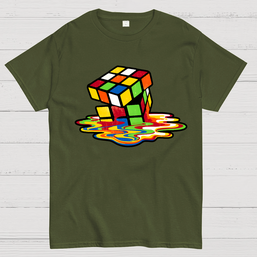 Retro Rubik's Cube Design  T-Shirt
