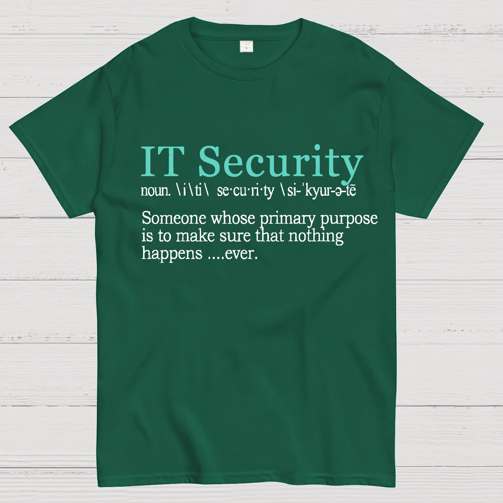 Best Funny IT Security Cybersecurity Definition Gi  T-Shirt