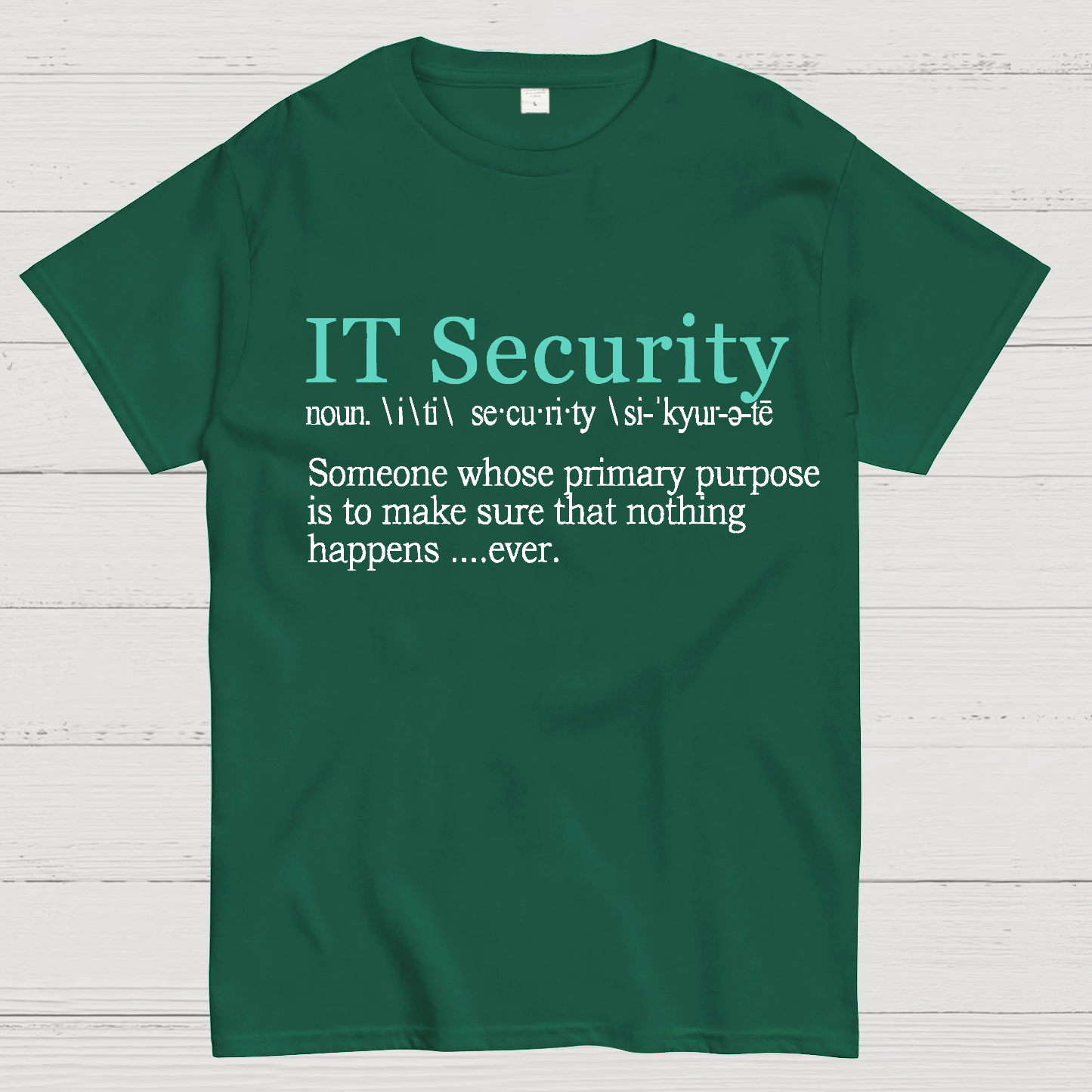 Best Funny IT Security Cybersecurity Definition Gi  T-Shirt